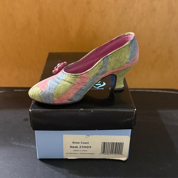 Just The Right Shoe Rose Court Multicolor Heels - Picture 2 of 5